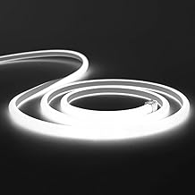 SPAHER LED Tape Light High Brightness Tube Light Waterproof Linear Light Semi-Circular Cuttable Indirect Lighting 100V (Daylight Color 2 Meters)