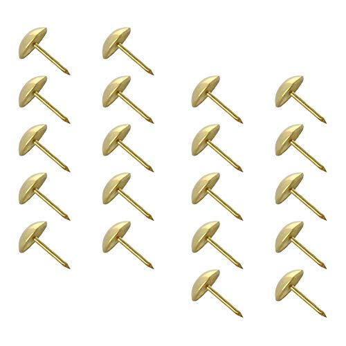 �J�[�y�b�g�p�e�C ���a12mm�A����17mm�A�A���e�B�[�N���E���h�e�w�v�b�V���s���A�Ƌ�\�t�@�w�b�h�{�[�h�p�A�S�[���h�g�[�� 50��(Gold Tone)