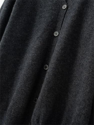 Men's V-Neck Cardigan Pure Wool Sweater Casual Long Sleeve Cardigan Sweater3