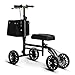VitaSophy Knee Scooter with Disc Brake System, Steerable Knee Walker for Adults for Foot Surgery, Broken Ankle, Foldable Rover Scooter for Broken Foot Injured Leg Crutch (Black)