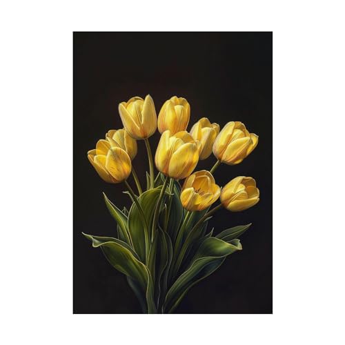 Tableau de plantes WODJEM 60x80cm impression d'art mural moderne sans cadre pour salon