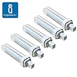 Potencia：11W ,230V/50Hz Pack 5 Bombillas Aigostar 002793 LED PLC 2U 11W Bombilla LED Maiz G24 6400K [Clase de eficiencia energética A+]