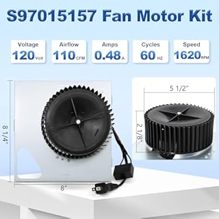 S97015157 Fan Motor Replacement Assembly Compatible with Broan Nutone 674, 674-A, 676, 676-D/2676F-A, 680, 680FL, for Broan NT100C, 110RDF, 672SP, DX110 Bathroom Exhaust Fan Replace 110 CFM