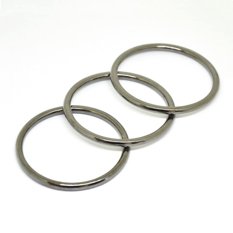 LIUXIN 100 STÜCKE DIY Leder Handwerk Taschenriemen Zubehör Metall O Ring Schnalle 10mm/15mm/20mm/25mm/30mm/35mm/40mm/45mm/50mm/60mm/65mm/70mm