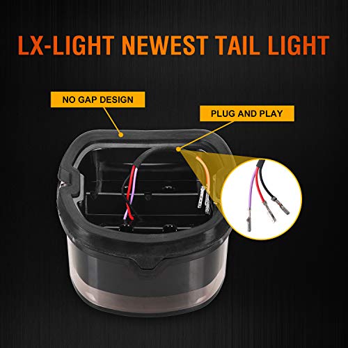 Dot Approved Smoked Led Tail Light With Turn Signal Brake License Plate Light Compatible With Dyna Fatboy Road King Electra Glide Nightster Street Bob,Emc Bulit-In #TOP4