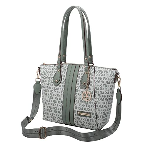 Bolsa Fellipe Krein Sacola Grande FK510 Monograma Cor:Verde