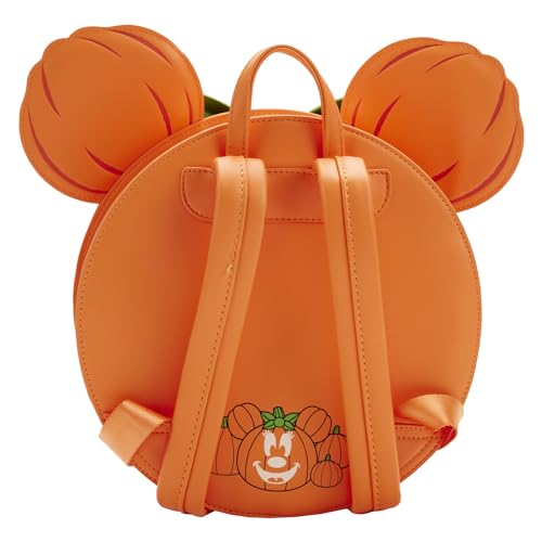 Loungefly Disney Glow FACE Minnie Pumpkin MINI Backpack3