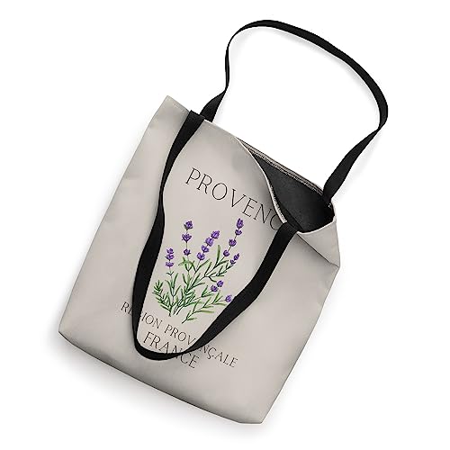 Bolso tipo tote con diseño de lavanda francesa de la región de Provenza, Francia miniatura 2