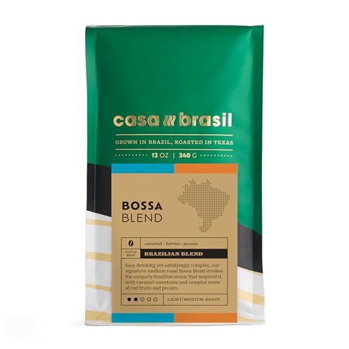 Café en grano Casa Brasil Bossa Blend 12oz bolsa miniatura 1