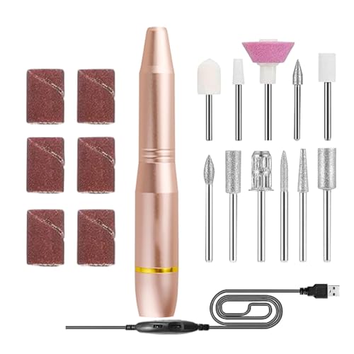 Perceuse à ongles électrique sans fil kit manucure pédicure ensemble de polissage forets