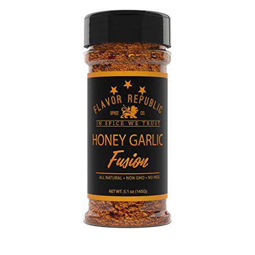 BBQ Dry Rub, Honey Garlic Fusion. Savory Spice Blend Powder for Chicken, Pork and Steak Seasoning - Flavor Republic (5.1 oz)