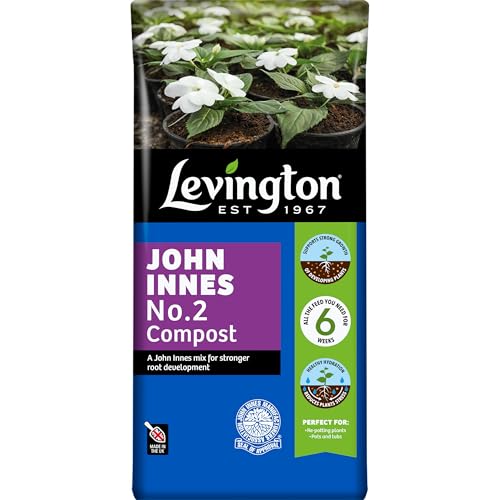 Levington PEAT FREE John Innes No.2, 25 Litres - Perfect for Repotting Young Plants, Vegetables, Pots & Tubs