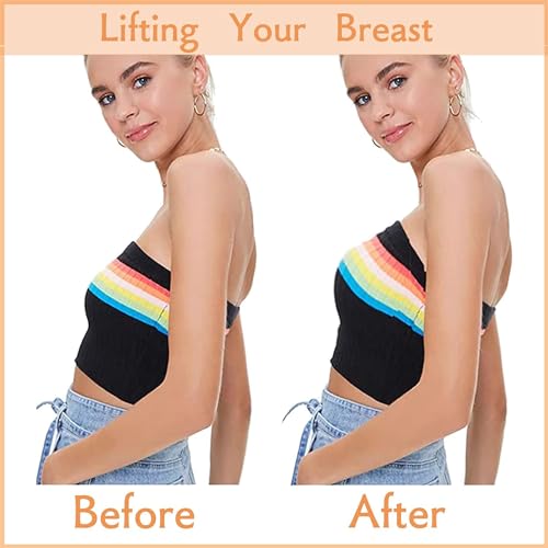 Belanto Women's & Girls Nipple Cover Strapless Bra Instant Breast Lift Sticky Bra Backless Invisible Push up Self Adhesive Bra Reusable Breast Lift Up Wire Free Bra Beige - Image 5