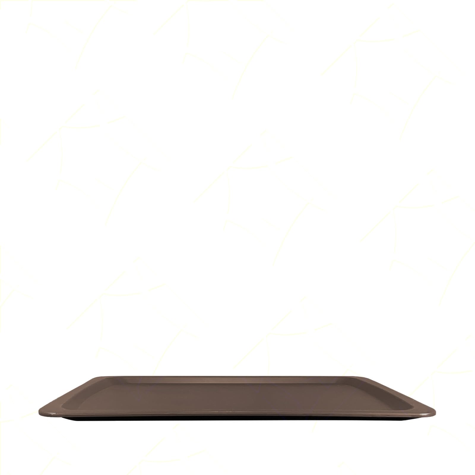 Sicignano | Bandeja Euronorm para comedores, de polipropileno alimentario marrón, 53 x 37 cm, 660 g, apilable, fabricada en Italia, capacidad para 2 platos, 2 vasos, 1 plato pequeño