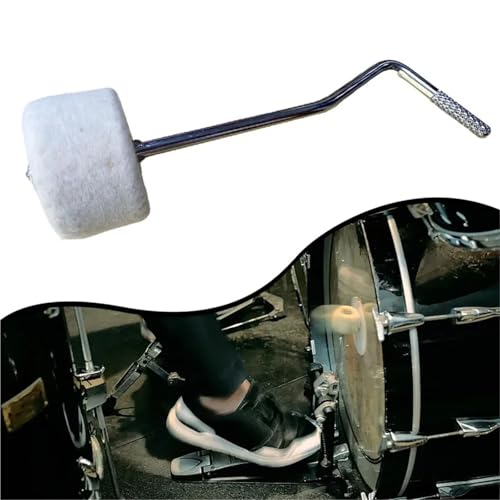 Pads de fieltro para pedal de batería 2 piezas miniatura 6