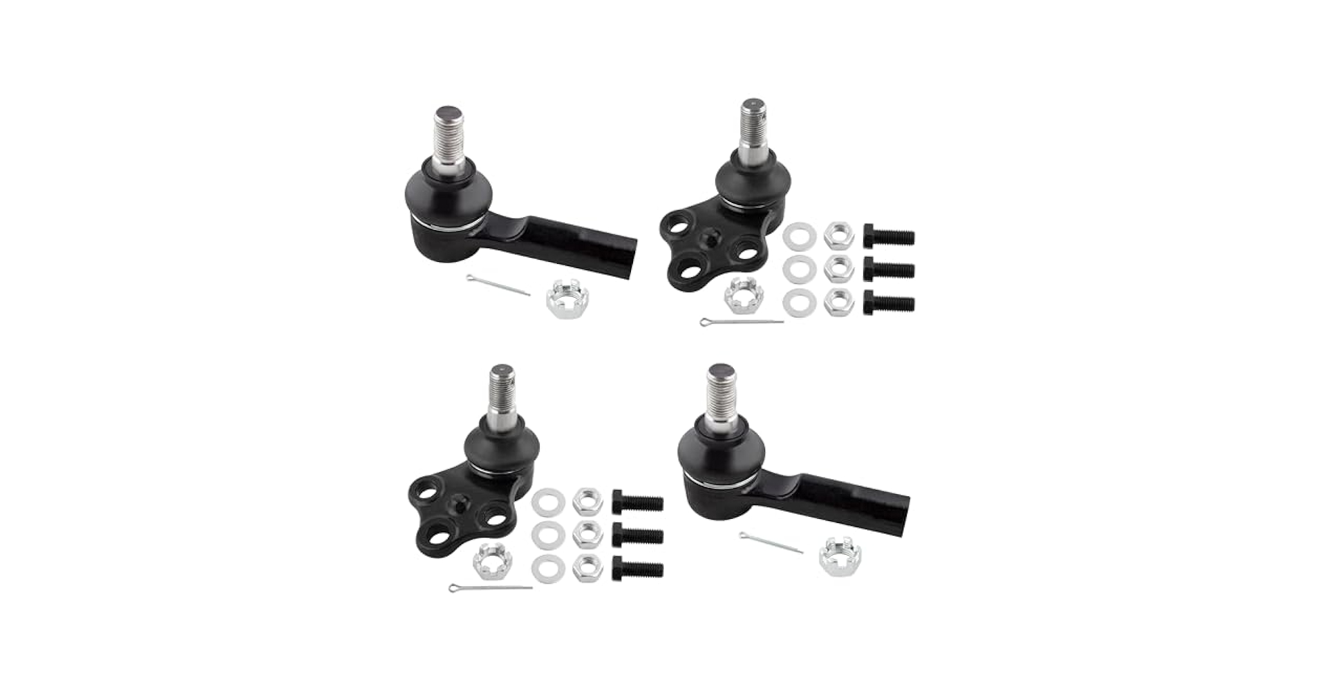 Amazon.com: BOXI 4pcs Front Lower Ball Joints & Outer Tie