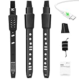 EX Electric Digital Wind Instrument, Electric Saxophone, with 12 Tones, 3 Fingering Modes, 3-Octave Range, Auto Vibrato & Transpose, Bluetooth MIDI & Rechargeable, Black