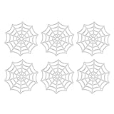 HEALLILY 50 telarañas decorativas de plástico para Halloween, telarañas decorativas de plástico, para decoración de escena de Halloween, decoración (blanco)