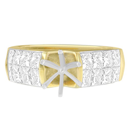 Original Classics 14K Two Toned Princess-Cut Diamond Ring (2 cttw, H-I Color, SI1-SI2 Clarity)