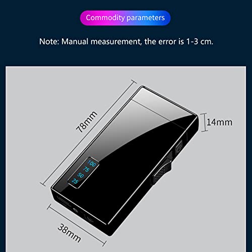 Encendedor 2 en 1 con arco y llama de butano recargable USB miniatura 7