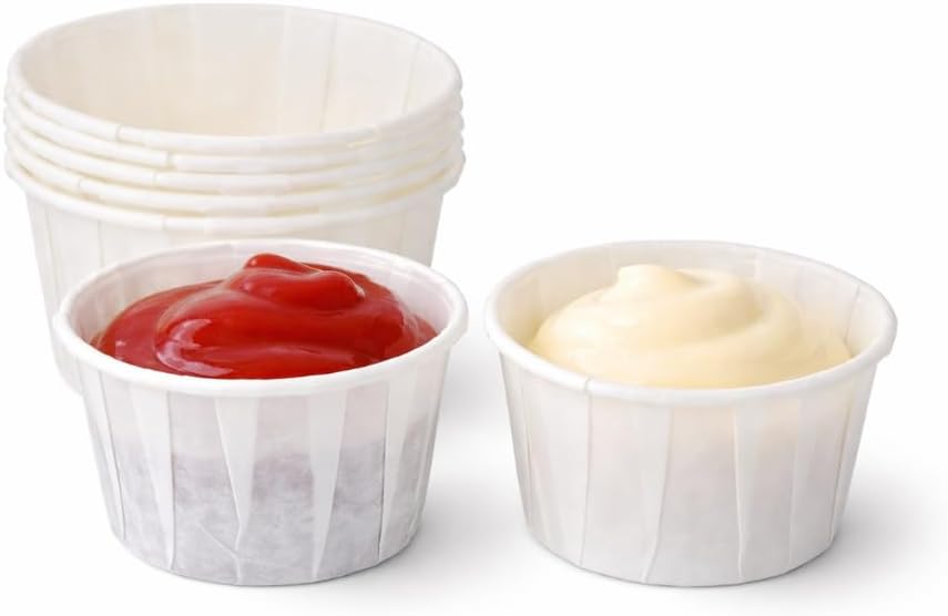 Set of 500 2 oz, Paper Souffle Portion Cups