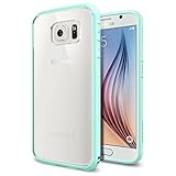 Galaxy S6 Case, Spigen® [AIR CUSHION] Galaxy S6 Case Bumper **NEW** [Ultra Hybrid] [Mint] - [1 Back Protector Included] Scratch Resistant Bumper Case with Clear Back Panel for Galaxy S6 (2015) - Mint (SGP11314)