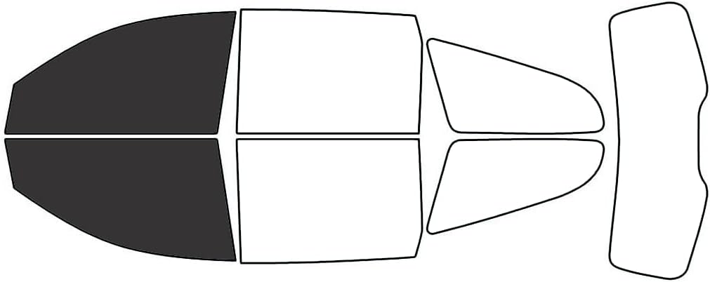 Rvinyl Window Tint Kit Compatible with Chevrolet Traverse 2009-2017 - Black 20% - Single Ply No Bubble Film - Do it Yourself Vehicle Front Precut Kit