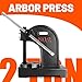 POWKOL Arbor Press, 2 Ton Arbor presses, 8.5 Inch Max Height, Cast iron material, Manual Press is Suitable for Punching, Bending, Stretching and Forming Tasks in Workshops and Garages