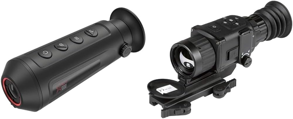 AGM Global Vision Thermal monocular Taipan TM15-384 Thermal Imaging Monocular for Hunting 384x288 & ATN X-Sight-4K, 3-14x Pro Edition Smart Day/Night Hunting Scope