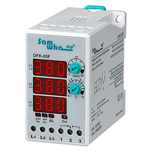 Relais défaillance phase DFK-05F numérique triphasé asymétrique réglable