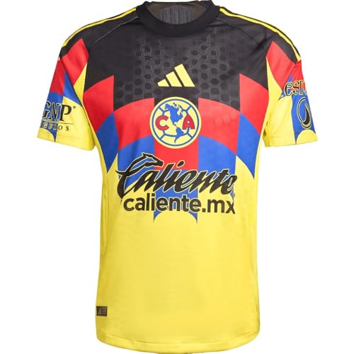 adidas Club Amrica Home Mens Authentic Jersey 25/26 Yellow Yellow L
