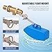 Float Valve Pool Auto Fill Float Valve 1/2 Inch Brass Float Valve for Water Stock Tank Trough Water Level Control Float Valve for Livestock Trough Pond Switch Adjustable Fountain Pool Filler