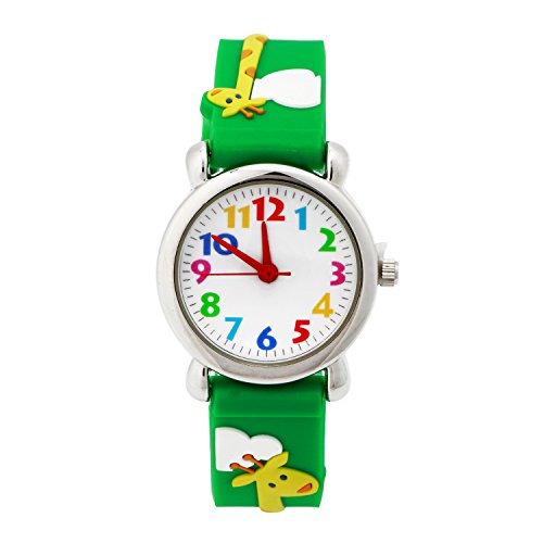 Ele Eleoption 3D Cartoon Kid Watch For Little Kids Boys Girls,Waterproof Silicone Wristwatch Toddler Analog Watch #TOP1