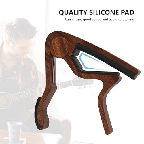 Guitar Capo,Capo for Electric Guitar and Acoustic Guitar,Capo for Acoustic Guitar 6 String,Guitar Accessories with Guitar Tuner,Violin,Bass,Ukulele Chromatic