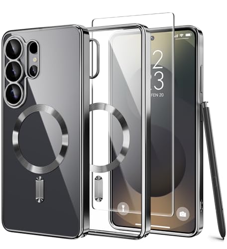 Magnetische Hülle mit Displayschutzfolie für Samsung Galaxy S26 Ultra