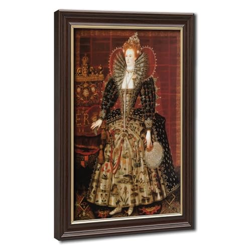 Impression Toile Nicholas Hilliard Reine Elizabeth I | Toile Haute Définition Style Hardwick Hall