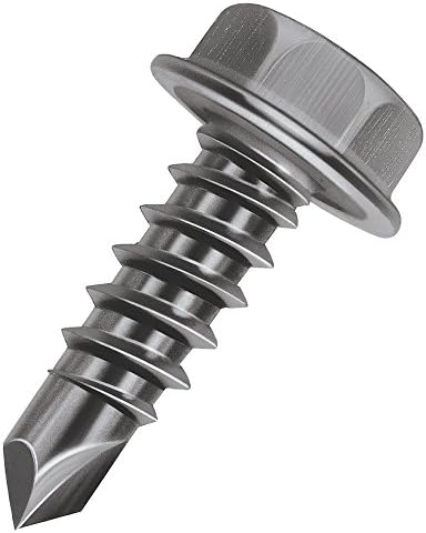 Malco Bit-Tip Drill and Tap Screws Point- 1/4 Hex Washer Head | HVAC Fastners | Structural & Lay...