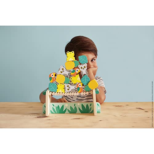 Gioco di Equilibrio Tropik - Giocattolo in Legno - 1 Ponte da Costruire e 15 Pezzi da Impilare - Abilità Fino-Motorie - Certificato FSC - Vernice ad Acqua - dai 2 Anni, J8271 - Lego - Immagine 4