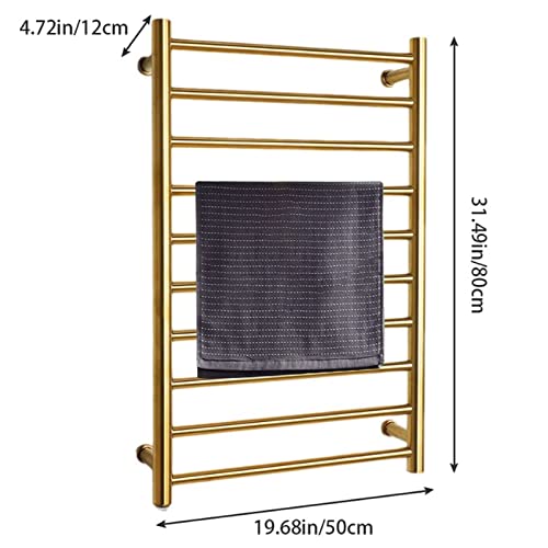 Toallero eléctrico de 10 barras con interruptor impermeable de pared 4