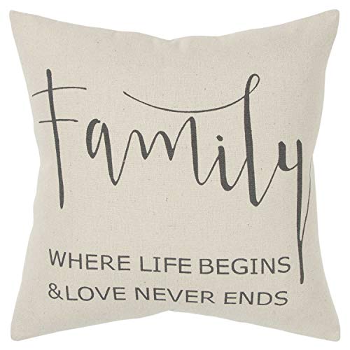 Rizzy Home Sentiment 20x20 Decorative Pillow