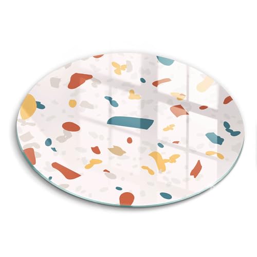 Plaque de protection induction 40cm Wallfluent motif pierre décorative pour cuisine - 2