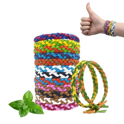 KUIRUNRX® Mosquito Repellent Bracelet, 12 Pack Adjustable Natural Insect Mosquito Bands, Essential Oil Bracelet for Adults, Kids, Powerful Effective Protection KUIRUNRX® Mosquito Repellent Bracelet, 12 Pack Adjustable Natural Insect Mosquito Bands, Essential Oil Bracelet for Adults, Kids, Powerful Effective Protection
