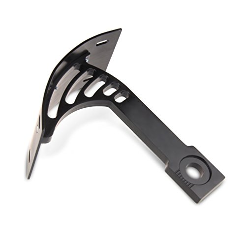 Sunpie Black Motorcycle Cured Vertical Side Mount Licese Plate Tag Holder Bracket Fits All Sport Bike #TOP4