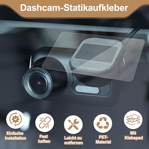 16er Set Klebepads, Klebepads Doppelseitig für Dashcams, Extra Stark, Transparentes Doppelseitiges Klebeband, Doppelseitiges Klebeband Transparent, Ideal Für Auto Parkuhr Windschutzscheibe