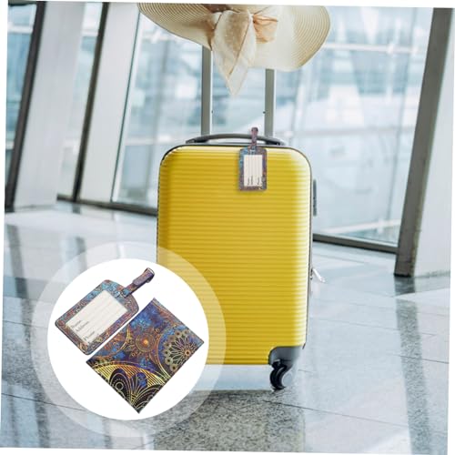 KICHOUSE 1 Conjunto De Carteiras Bolsa Porta-Passaporte Pu Capa Para Passaporte De Viagem Etiquetas