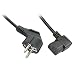 Produktbild LINDY 2m abgewinkeltes IEC Netzkabel