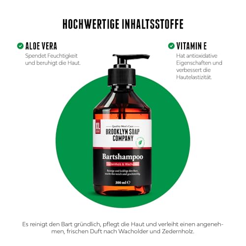 Brooklyn Soap Company, Bartshampoo 300 ml - Bart Shampoo für Herren – Ansicht 3