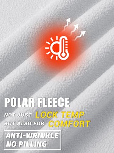 TACVASEN Men's Polar Fleece Jackets Lightweight Soft Winter Thermal Coats Outdoor Windproof Zip Up Jacket with Pockets3