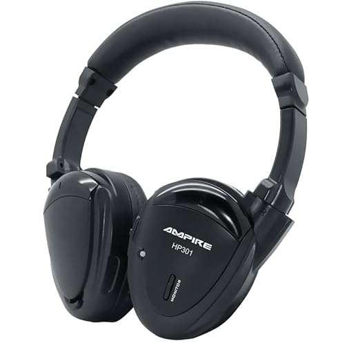 AMPIRE HP301-ECO 2-Kanal Infrarot-Kopfhörer, (faltbar, hochwertig verarbeitet) - perfekte Ergänzung zu unseren Kopfstützen, Deckenmonitoren und Rear-Seat-Entertainment