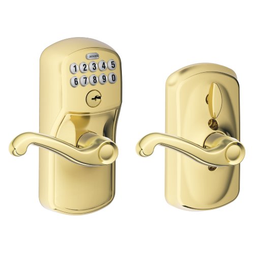 Get Discount Offer SCHLAGE FE595 V PLY 505 FLA Plymouth Keypad Entry with Flex-Lock and Flair Style Levers, Bright Brass 50% Off Discount SCHLAGE FE595 V PLY 505 FLA Plymouth Keypad Entry with Flex-Lock and Flair Style Levers, Bright Brass